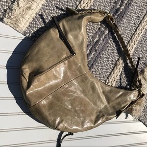 Nina Bossi  Leather Hobo Bag